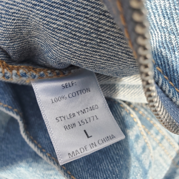 Kittenish Denim Jumpsuit NWT Sz L - Picture 4 of 5